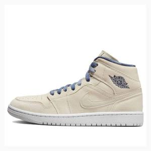 Nike Mid W Koripallokengät Naisten Air Jordan 1 Beige | JD-436GS