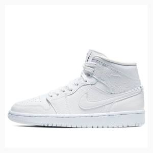 Nike Mid 'White Snakeskin'(W) Koripallokengät Naisten Air Jordan 1 Valkoinen | JD-174GL