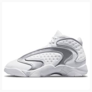 Nike OG Koripallokengät Naisten Air Jordan Valkoinen Hopea | JD-106ZT