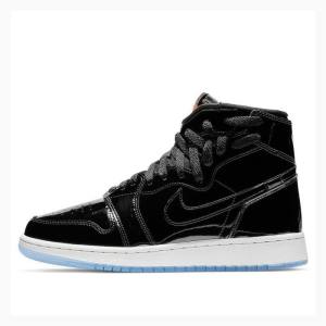 Nike Rebel XX 'Black Kiiltonahka' Koripallokengät Naisten Air Jordan 1 Mustat | JD-812TG