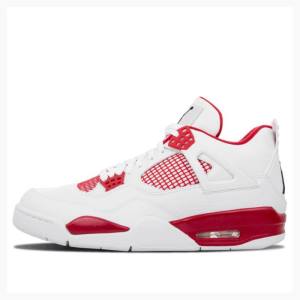 Nike Retro Alternate 89 Koripallokengät Miesten Air Jordan 4 Valkoinen Punainen | JD-460MD