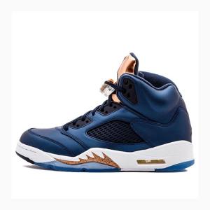 Nike Retro Bronze Koripallokengät Miesten Air Jordan 5 Sininen | JD-437EB