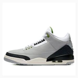 Nike Retro Chlorophyll Koripallokengät Miesten Air Jordan 3 Harmaat Mustat | JD-207TQ