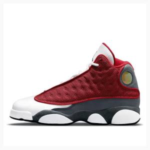 Nike Retro Gym Koripallokengät Miesten Air Jordan 13 Valkoinen Punainen Harmaat | JD-394KV