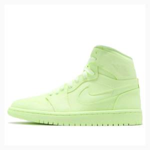 Nike Retro HI PRM Barely Volt Koripallokengät Naisten Air Jordan 1 Vihreä | JD-643TA