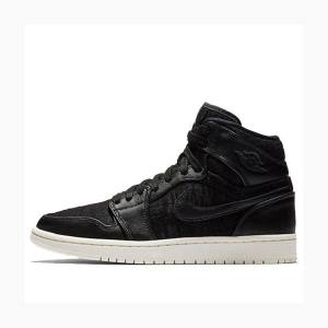 Nike Retro HI PRM Sail Koripallokengät Naisten Air Jordan 1 Mustat | JD-329WV