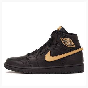 Nike Retro High BHM Koripallokengät Miesten Air Jordan 1 Mustat Ruskea | JD-763QH