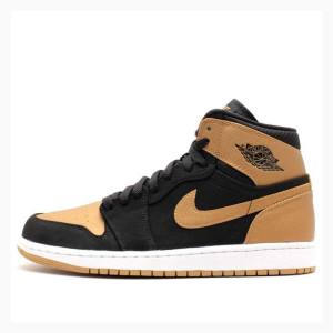 Nike Retro High Melo Koripallokengät Miesten Air Jordan 1 Kultaiset Mustat | JD-195YQ