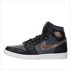 Nike Retro High Metallic Bronze Koripallokengät Miesten Air Jordan 1 Mustat Harmaat | JD-589TV