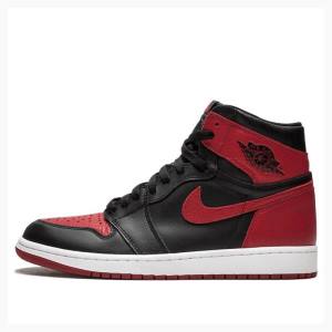 Nike Retro High OG Banned Koripallokengät Miesten Air Jordan 1 Punainen Mustat | JD-468RA