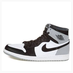 Nike Retro High OG Baron Koripallokengät Miesten Air Jordan 1 Mustat Valkoinen Harmaat | JD-740NV