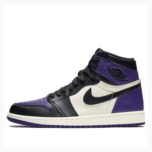Nike Retro High OG Court Koripallokengät Miesten Air Jordan 1 Violetit | JD-072NF