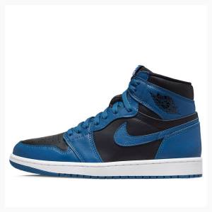 Nike Retro High OG Dark Marina Koripallokengät Miesten Air Jordan 1 Sininen Mustat | JD-075CE