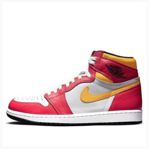 Nike Retro High OG Koripallokengät Miesten Air Jordan 1 Punainen Keltainen | JD-129SM