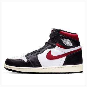 Nike Retro High OG Koripallokengät Miesten Air Jordan 1 Mustat Valkoinen Punainen | JD-176CH