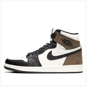 Nike Retro High OG Koripallokengät Miesten Air Jordan 1 Mustat Valkoinen Ruskea | JD-968VL