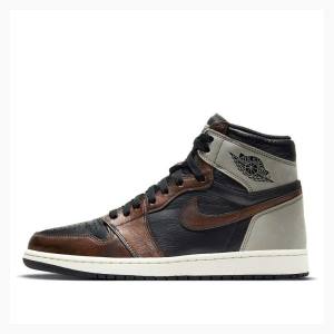 Nike Retro High OG Rust Shadow Koripallokengät Miesten Air Jordan 1 Mustat Ruskea | JD-879DK