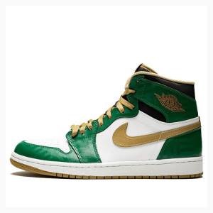 Nike Retro High OG SVSM Koripallokengät Miesten Air Jordan 1 Vihreä Kultaiset | JD-509YX