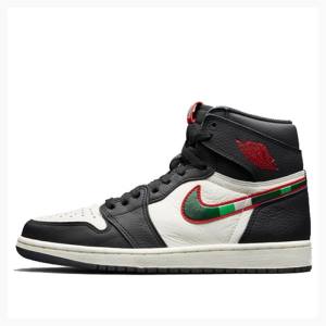 Nike Retro High OG Sports Illustrated Koripallokengät Miesten Air Jordan 1 Mustat Punainen | JD-962NK