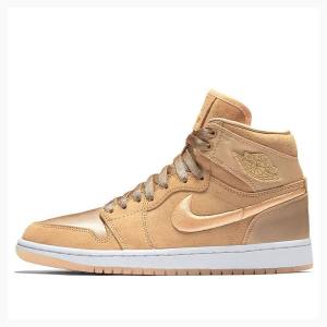 Nike Retro High SOH Ice Peach Koripallokengät Naisten Air Jordan 1 Kultaiset | JD-357DQ