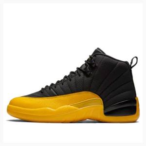 Nike Retro Koripallokengät Miesten Air Jordan 12 Kultaiset Mustat | JD-401WY