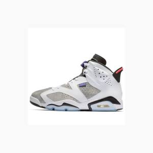 Nike Retro LTR Flint Koripallokengät Miesten Air Jordan 6 Valkoinen Harmaat Mustat | JD-809DV