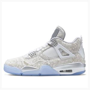 Nike Retro Laser Koripallokengät Miesten Air Jordan 4 Valkoinen | JD-140MS