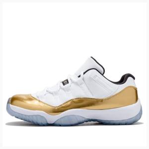 Nike Retro Low Closing Ceremony Tennarit Miesten Air Jordan 11 Valkoinen Kultaiset | JD-961ZE