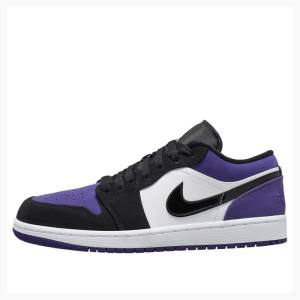 Nike Retro Low Court Tennarit Miesten Air Jordan 1 Violetit | JD-641GF