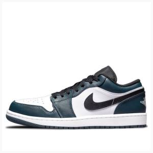Nike Retro Low Dark Teal Tennarit Miesten Air Jordan 1 Oliivinvihreä | JD-034PN
