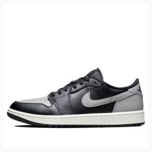 Nike Retro Low Golf Shadow Tennarit Miesten Air Jordan 1 Mustat Valkoinen Harmaat | JD-045MS