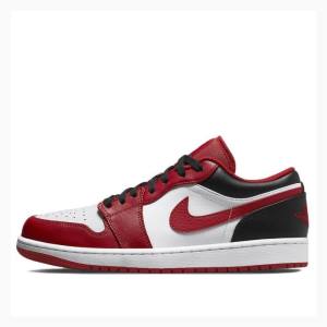 Nike Retro Low Gym Tennarit Miesten Air Jordan 1 Punainen Mustat | JD-581WU