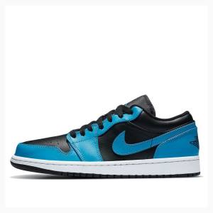 Nike Retro Low Laser Tennarit Miesten Air Jordan 1 Sininen Mustat | JD-721SJ