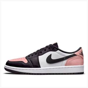 Nike Retro Low OG Bleached Coral Tennarit Miesten Air Jordan 1 Valkoinen Mustat Pinkki | JD-076XG