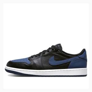Nike Retro Low OG Mystic Tennarit Miesten Air Jordan 1 Mustat Laivastonsininen | JD-948AS