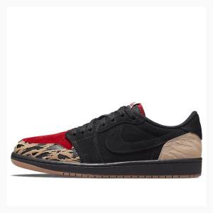 Nike Retro Low OG SP Sole Fly Tennarit Miesten Air Jordan 1 Mustat Punainen | JD-027WY