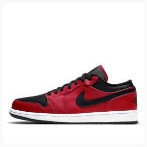 Nike Retro Low Reverse Bred Tennarit Miesten Air Jordan 1 Punainen Mustat | JD-653HZ