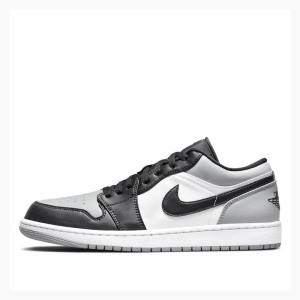 Nike Retro Low Shadow Varvas Tennarit Miesten Air Jordan 1 Mustat Harmaat | JD-654AN