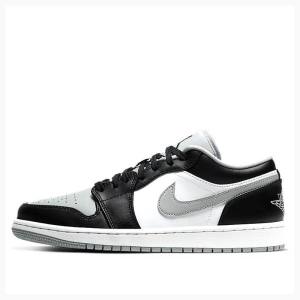 Nike Retro Low Smoke Tennarit Miesten Air Jordan 1 Harmaat Mustat | JD-386IG