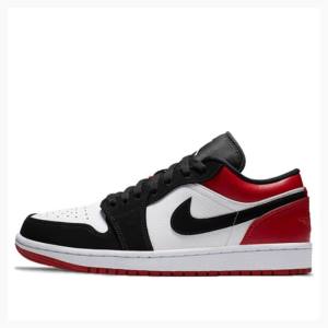Nike Retro Low Tennarit Miesten Air Jordan 1 Punainen Mustat | JD-018NM