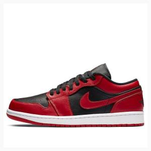 Nike Retro Low Tennarit Miesten Air Jordan 1 Punainen Mustat | JD-523QO