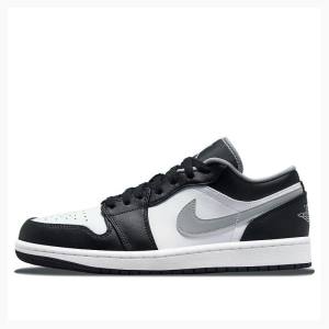 Nike Retro Low Tennarit Miesten Air Jordan 1 Mustat Valkoinen Harmaat | JD-874LD