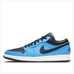 Nike Retro Low University Tennarit Miesten Air Jordan 1 Sininen Mustat | JD-702TS