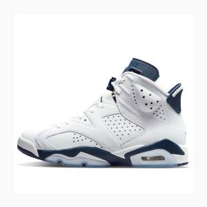 Nike Retro Midnight Koripallokengät Miesten Air Jordan 6 Valkoinen Laivastonsininen | JD-562QT