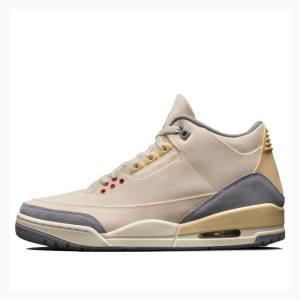 Nike Retro Muslin Koripallokengät Miesten Air Jordan 3 Beige | JD-071NA