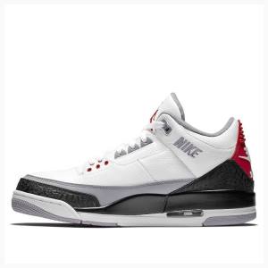 Nike Retro NRG Tinker Koripallokengät Miesten Air Jordan 3 Valkoinen Mustat Harmaat | JD-734VI