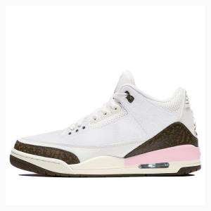 Nike Retro Neapolitan Dark Mocha Koripallokengät Naisten Air Jordan 3 Valkoinen Ruskea | JD-281DK