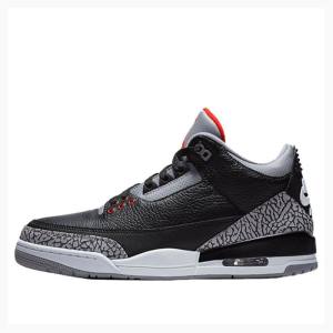 Nike Retro OG Cement Koripallokengät Miesten Air Jordan 3 Mustat Harmaat | JD-053UI