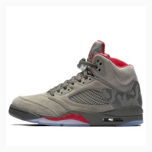 Nike Retro Reflective Camo Koripallokengät Miesten Air Jordan 5 Harmaat | JD-174QT