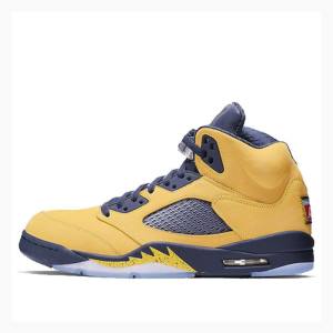 Nike Retro SE Michigan Koripallokengät Miesten Air Jordan 5 Keltainen | JD-938PU